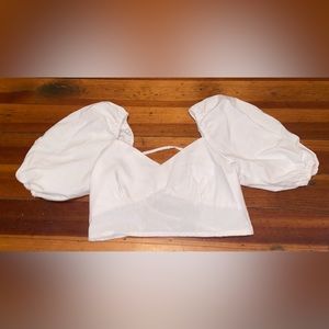 White Crop Top